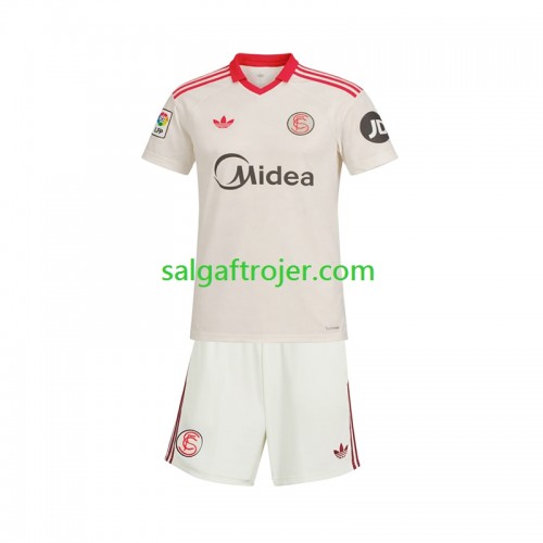 FC Sevilla Fodboldtrøjer Børn Retro Hjemmebanesæt 2025/26 Kort ærmer FC Sevilla Fodboldtrøjer Børn Retro Hjemmebanesæt 2025/26 Kort ærmer